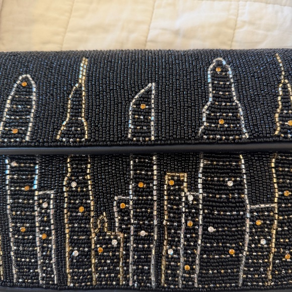 Staud Tommy Bag Beaded NYC Skyline NEW - Picture 2 of 9
